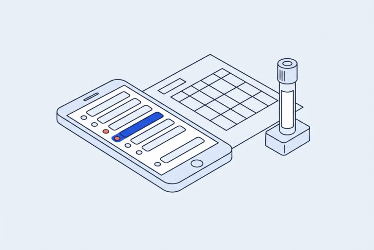 Application d'analyses de sang sur smartphone