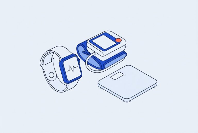 Objets connectés de santé : montre, tensiomètre, balance