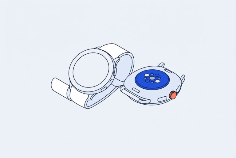 Montre connectée et capteurs optiques au dos du boîtier